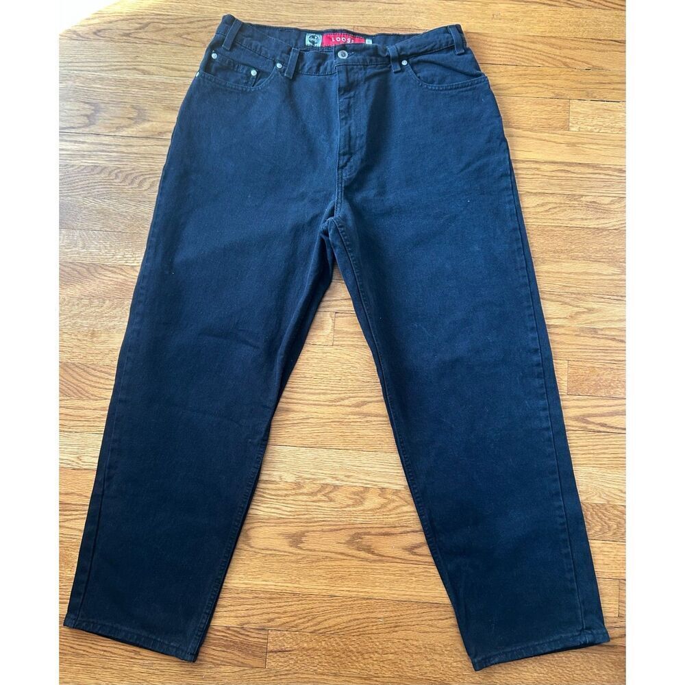 Levis Silver Tab Jeans Black Loose Fit Men’s 36x30 Vintage 1997 USA SilverTab